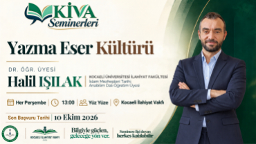 MERAK ET, KEŞFET, İLİMLE DERİNLEŞ: KİVA SEMİNERLERİ BAŞLIYOR!